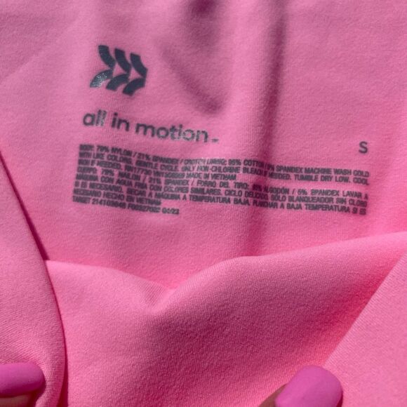 NWT all in motion target small baby pink biker shorts ultra high rise - Picture 6 of 7